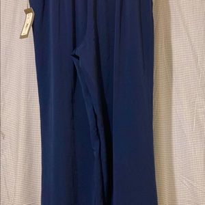 Navy blue long dress pants